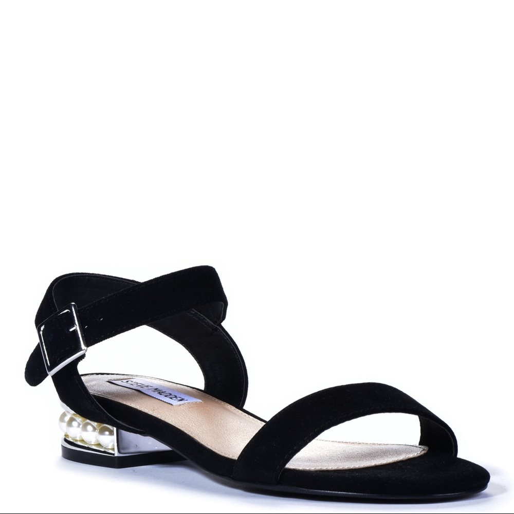 Steve madden cashmere and pearl sandals